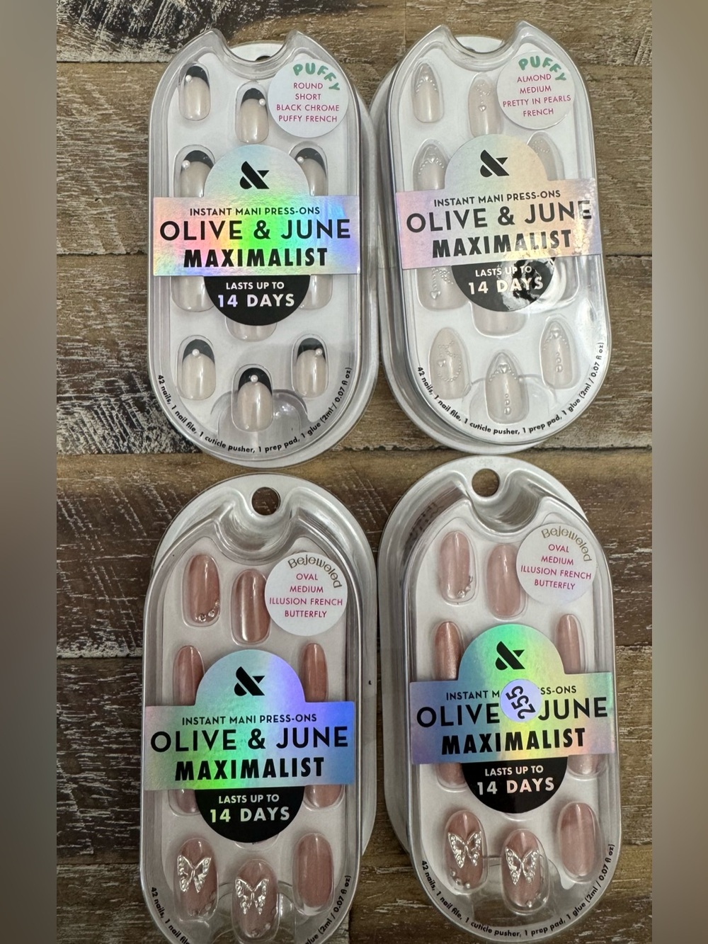 Olive & June Maximialist Press-On Nails - 4 Full Sets - NWT